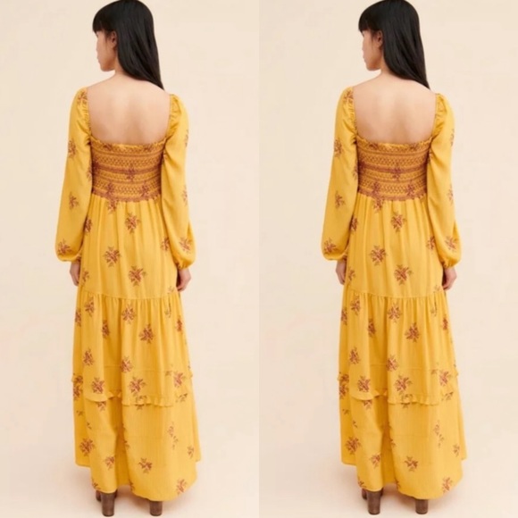 Anthropologie Stratton Smocked Maxi Dress - Picture 3 of 4